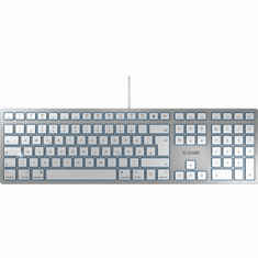 Cherry KC 6000 SLIM FOR MAC billentyűzet USB QWERTZ Német Ezüst (JK-1610DE-1)