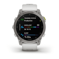 Garmin Epix (Gen 2) Sapphire fehér titánium, szilikon szíjjal (010-02582-21) (010-02582-21)