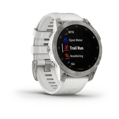 Garmin Epix (Gen 2) Sapphire fehér titánium, szilikon szíjjal (010-02582-21) (010-02582-21)