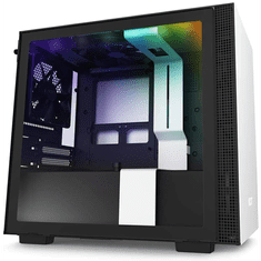 NZXT H210i táp nélküli ablakos Mini-ITX ház matt fehér-fekete (CA-H210i-W1)