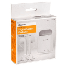 Denver TWE-46 WHITE True Wireless fülhallgató headset - Fehér (TWE-46WHITE)