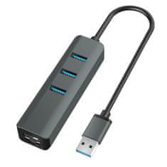 shumee VAKOSS USB 3.0 ETHERNET HUB TC-4502X