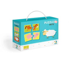 DoDo Duo Állatok 2X12db-os puzzle (DOP300115) (DOP300115)