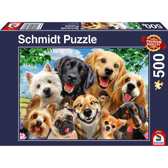 Schmidt Dog Selfie 500db-os puzzle (58390) (18897-184) (18897-184)