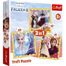 Trefl Jégvarázs 2: Anna és Elza ereje 3az1-ben puzzle (34847) (tl34847)