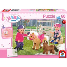 Schmidt BABY BORN Lovas témájú 60 db-os puzzle (56299, 18724-184) (56299, 18724-184)