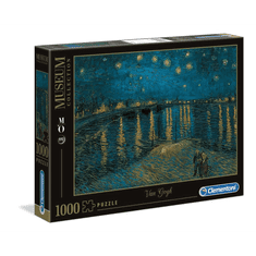 Clementoni Museum Collection: Vincent Van Gogh - Csodálatos éjszaka a Rhone fölött 1000db-os puzzle (39344) (c39344)