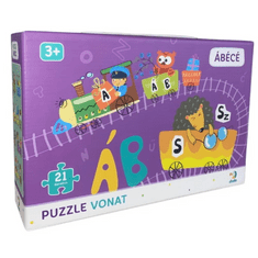 DoDo ABC vonat 21db-os puzzle (DOP300391) (DOP300391)