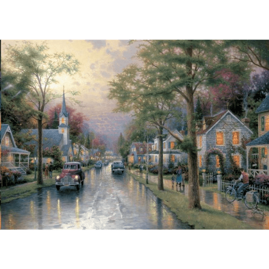 Schmidt Hometown Morning, Thomas Kinkade, 1000 db-os puzzle (58441, 7259-183) (58441, 7259-183)