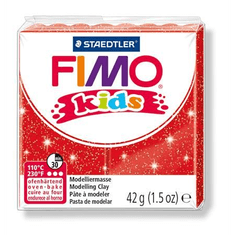 FIMO "Kids" gyurma 42g égethető glitteres piros (8030 212) (8030 212)