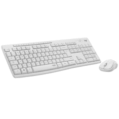 Logitech MK295 Silent vezeték nélküli billentyűzet Suisse/Schweizer (Qwertz) + egér fehéres (920-009872) (920-009872)