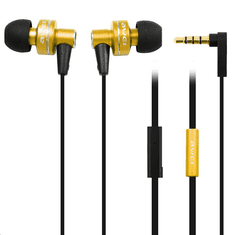 Awei ES-900i In-Ear mikrofonos fülhallgató arany (MG-AWEES900I-11) (MG-AWEES900I-11)