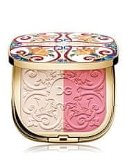 Dolce & Gabbana Bőrvilágosító púder Solar Glow (Illuminating Powder Duo) 10 g (Árnyalat 01 Sweet Pink)