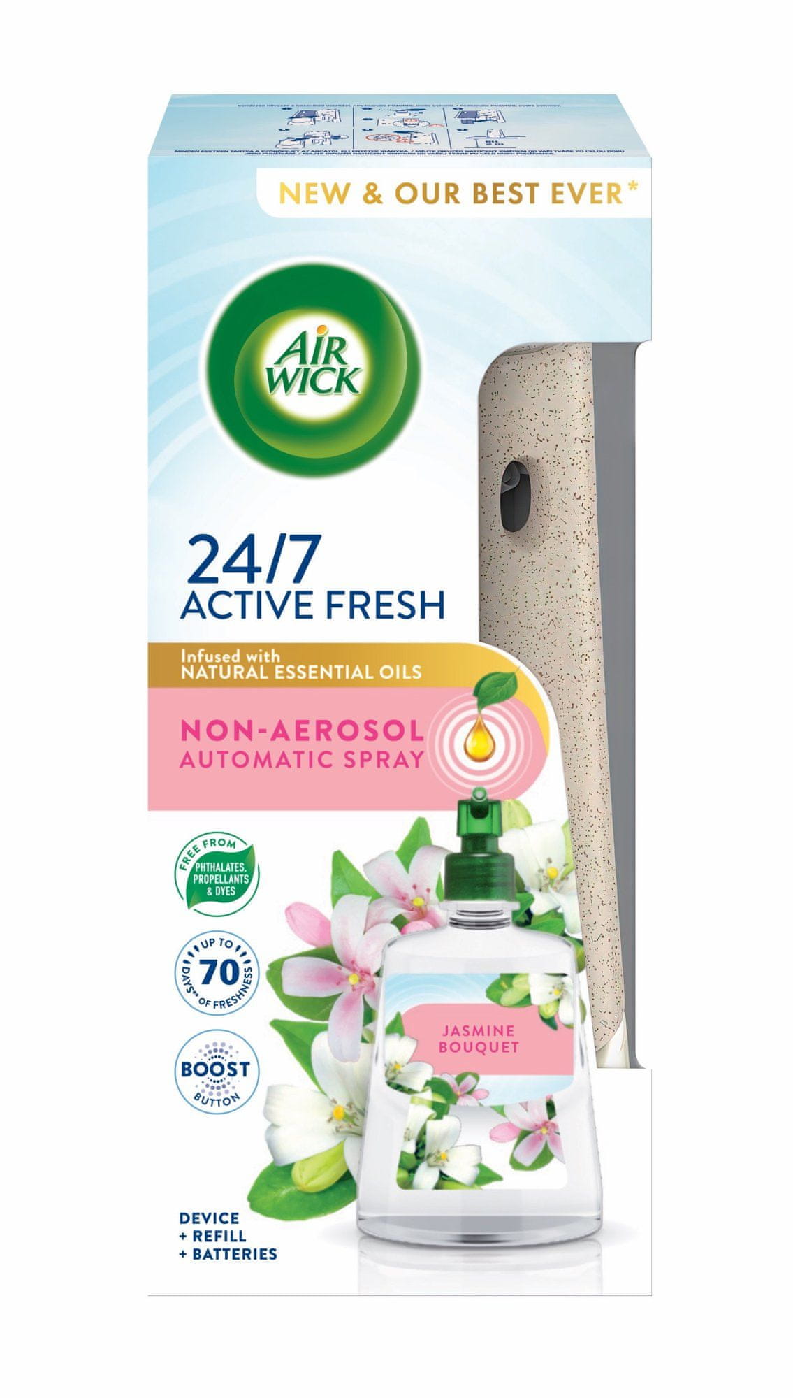 Air Wick Active Fresh légfrissítő spray utántöltő - 228 ml