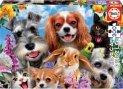 EDUCA Puzzle Selfie Pet Parade 200 darab