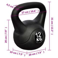 Vidaxl Kettlebell 12 kg 90392