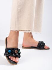 Amiatex Női papucs 93754 + Nőin zokni Gatta Calzino Strech, fekete, 36
