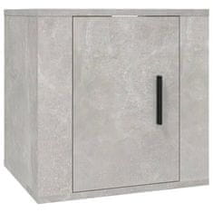 Vidaxl 2 db betonszürke fali TV-szekrény 40x34,5x40 cm 816649