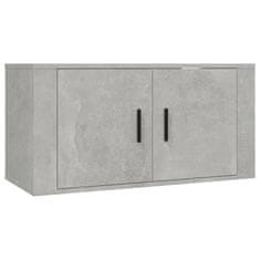 Vidaxl 2 db betonszürke fali TV-szekrény 80 x 34,5 x 40 cm 3188354