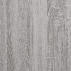 Greatstore 3 db szürke sonoma színű szerelt fa tálalószekrény