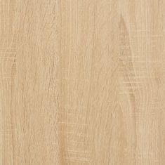 Greatstore sonoma-tölgyszínű szerelt fa tálalószekrény 103,5 x 35 x 70 cm