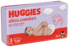 Huggies HUGGIES Ultra Comfort Jumbo eldobható pelenkák 3 (4-9 kg) 56 db