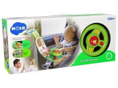 Lean-toys Interaktív baba kormánykerék övtükör