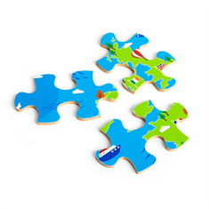 Bigjigs Toys Puzzle európai műemlékek