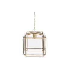 NEW Mennyezeti lámpa DKD Home Decor Kristal Gold Transparent Brass 50 W (25 x 25 x 25 cm)