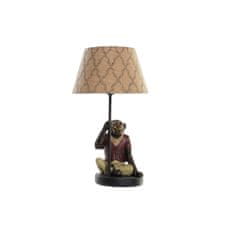 NEW Asztali lámpa DKD Home Decor Barna Színes Colonial 220 V 50 W Monkey (27 x 25 x 44,5 cm)