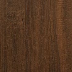 Greatstore 3 szintes barna tölgyszínű fa könyvespolc 60x30x86 cm