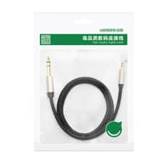 Ugreen Ugreen AV127 audio kábel 3.5mm mini jack-6.35mm jack, TRS, 1m - Szürke