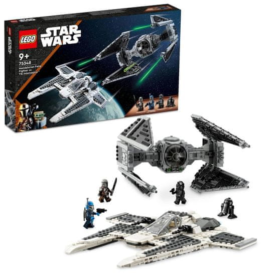 LEGO Star Wars 75348 Mandalóri Fang vadászgép vs. TIE elfogóvadász