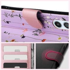 Tech-protect Wallet könyv tok Samsung Galaxy A34 5G, garden violet