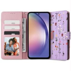 Tech-protect Wallet könyv tok Samsung Galaxy A34 5G, garden violet