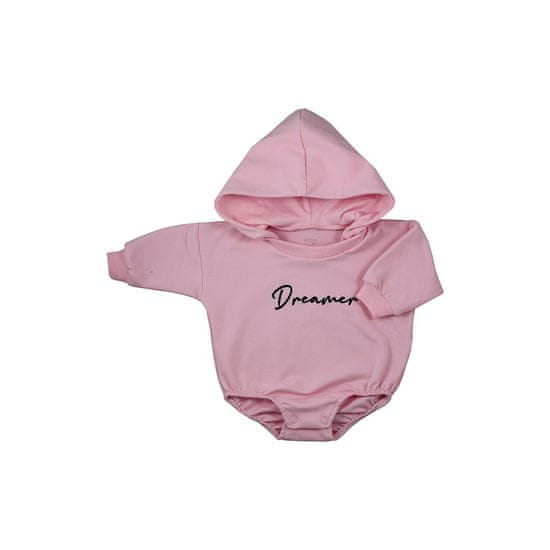 KOALA Dreamer rózsaszín baba melegítőnadrág kapucnival - 62 (3-6m)