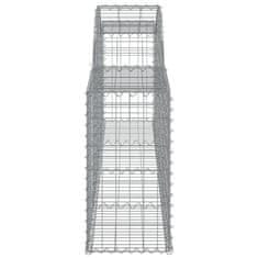 shumee 12 db íves horganyzott vas gabion kosár 300x30x60/80 cm