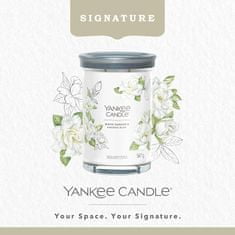 Yankee Candle Illatgyertya Signature Tumbler üvegben nagy fehér gardénia 567g