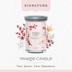 Yankee Candle Illatgyertya Signature Tumbler üvegben nagy rózsaszín cseresznye & vanília 567g