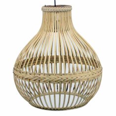 NEW Mennyezeti lámpa DKD Home Decor Világosbarna Rattan 50 W (45 x 45 x 51 cm)