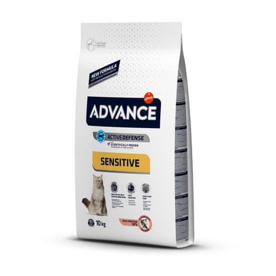 ADVANCE Adult Salmon Sensitive - Lazacos Szárazeledel Érzékeny Macskáknak 10kg