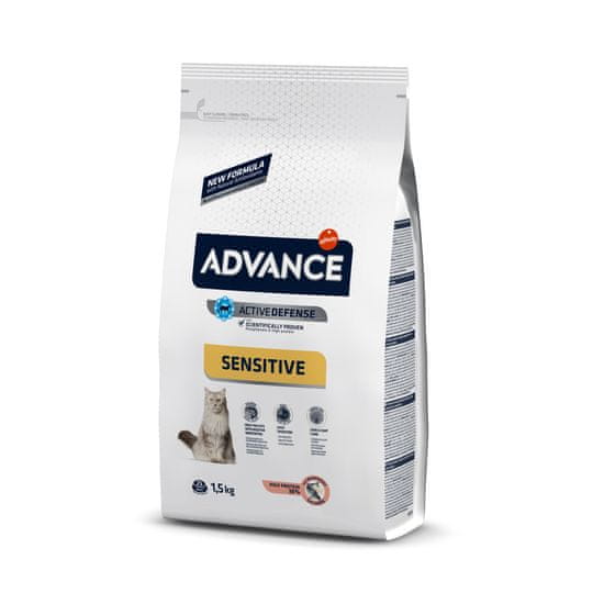 ADVANCE Adult Salmon Sensitive - Lazacos Szárazeledel Érzékeny Macskáknak 1,5 Kg