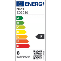 EMOS LED fényforrás gyertya E14 8W 806lm meleg fehér (ZQ3230) (EmosZQ3230)