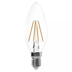 EMOS LED fényforrás filament gyertya E14 4W melegfehér (Z74210) (EmosZ74210)