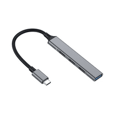 Equip USB-A Hub 4port szürke (128961) (equip128961)