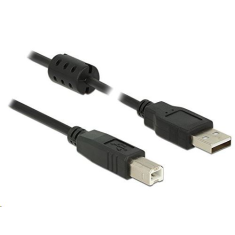 DELOCK 84896 USB 2.0 A > USB 2.0 B kábel, 1,5 m, fekete (84896)