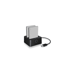 RaidSonic ICY BOX IB-2502CL-U3 HDD dokkoló fekete (IB-2502CL-U3)