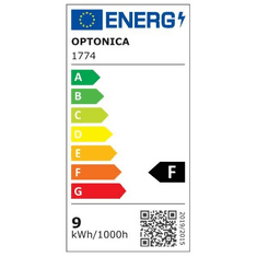 Optonica LED fényforrás E27 A60 9W hideg fehér (SP9-A4 / 1774)