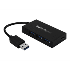 Startech StarTech.com 4 Port USB 3.0 Hub - USB-A to USB-C & 3x USB-A SuperSpeed 5Gbps - Self or USB Bus Powered - USB 3.1 Gen 1 BC 1.2 Charging Hub - hub - 4 ports (HB30A3A1CSFS)