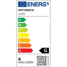 Optonica LED kigömb izzó E14 6W 480 Lm 2800K (SP1755)